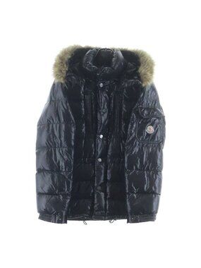 Moncler Maya Down Jacket Black Nylon Feather